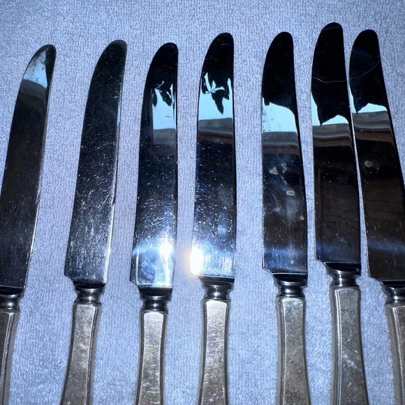 Vintage Oneida Community Plate BIRD OF PARADISE Knife Set - Picture 5 of 5